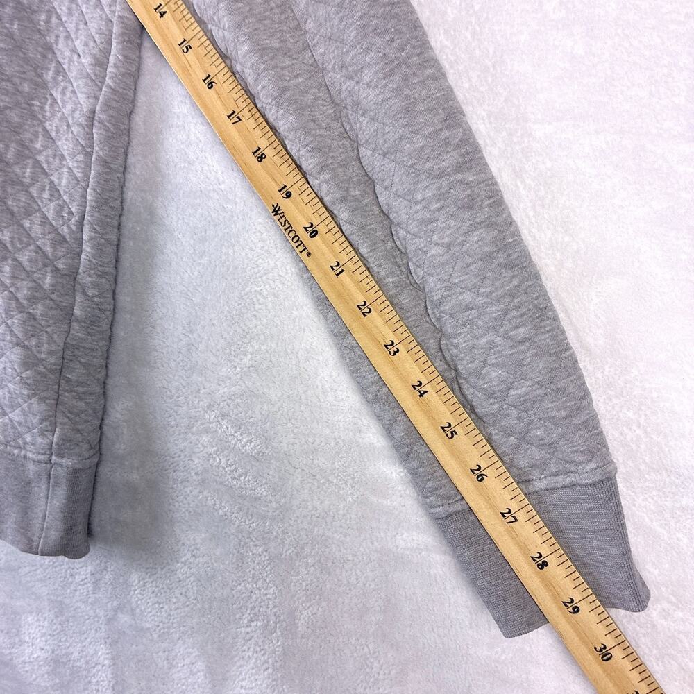 Patagonia Snap T Quilted Pullover Sweater Womens XS Gray Maroon Outdoors Preppy - Picture 6 of 11